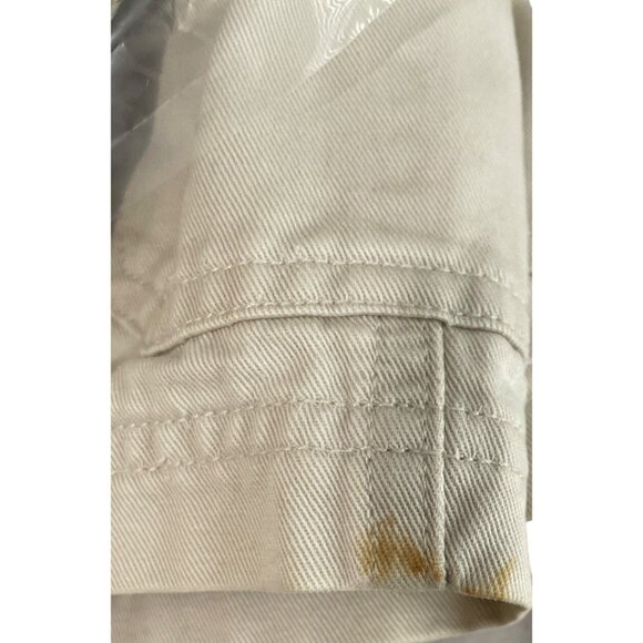 Gap Kids Y2K Beige Ivory Offwhite Cotton Overalls Shortalls XL Beach Vacation Co - Picture 5 of 6